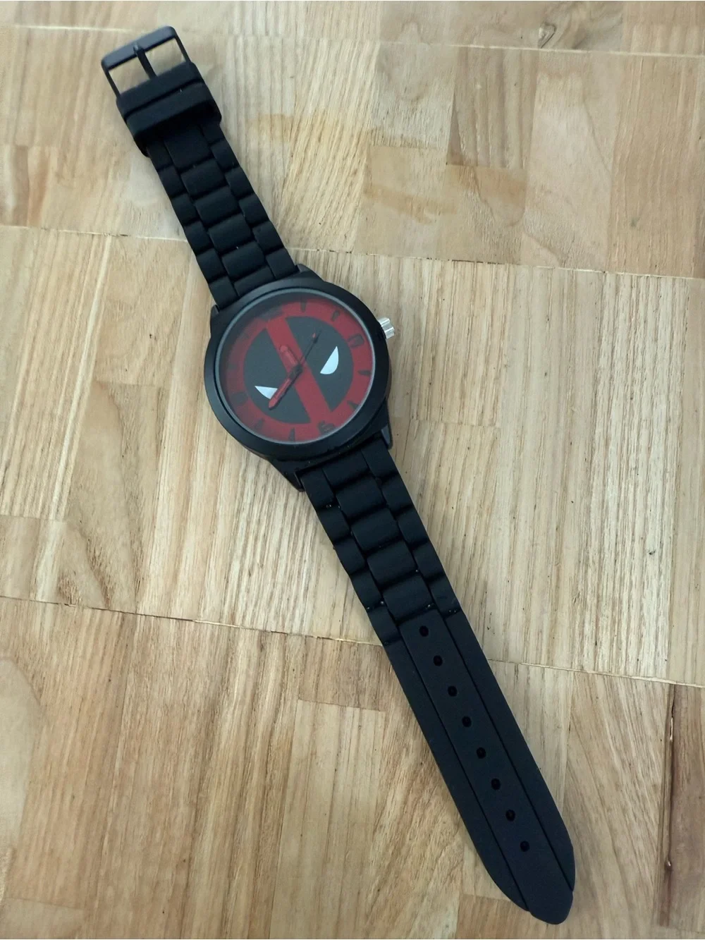Marvel Deadpool black and red watch NEW BATTERY